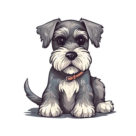 Schnauzer dibujos animados perro Imágenes Prediseñadas generado ...