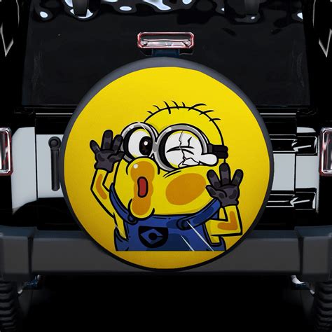 Minion Cute Car Spare Tire Covers Gift For Campers - Nearkii