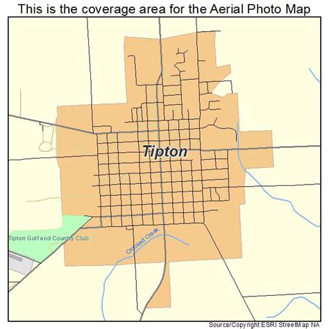 Aerial Photography Map of Tipton, IA Iowa