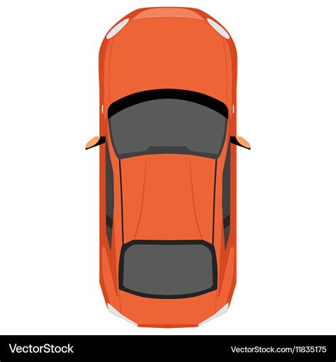 Car top view Royalty Free Vector Image - VectorStock