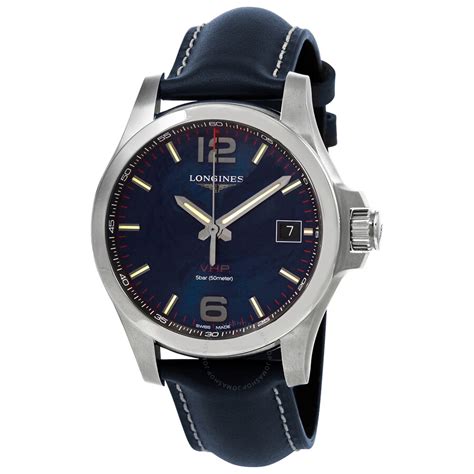 Longines Conquest V.H.P. Quartz Blue Dial Men's Watch L3.716.4.96.0 ...