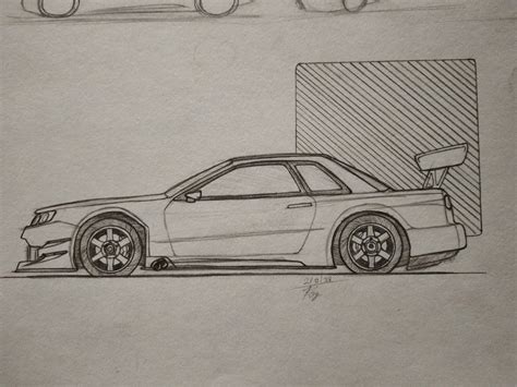 Gtr Drawing Step By Step At the end of this new line draw a circle with