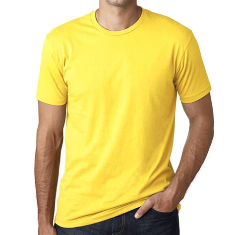 Yellow Mens Plain T-Shirt Birthday Gift 00519 | Mens plain t shirts ...