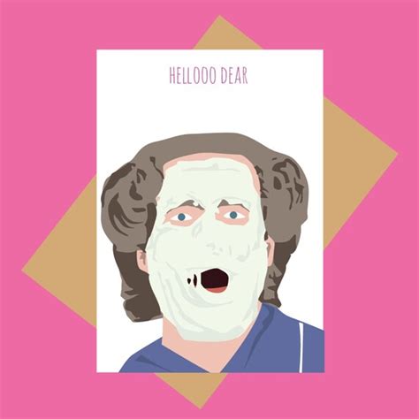 Mrs Doubtfire greeting card Helloo Dear funny greeting