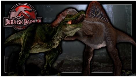 Jurassic Park III - Tyrannosaurus vs Spinosaurus by ENZOEPIC on DeviantArt