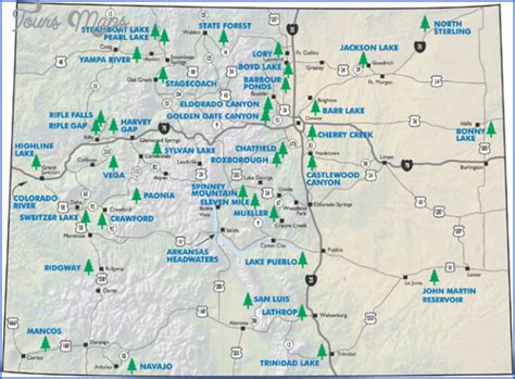 LORY STATE PARK MAP COLORADO - ToursMaps.com