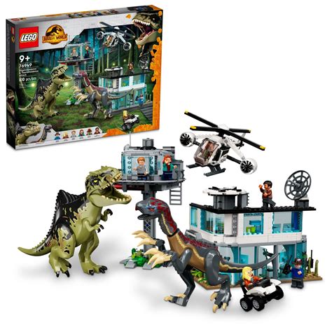 LEGO Jurassic World Dominion Giganotosaurus & Therizinosaurus Attack ...