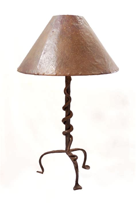 Vintage Wrought Iron Snake Table Lamp | Modernism