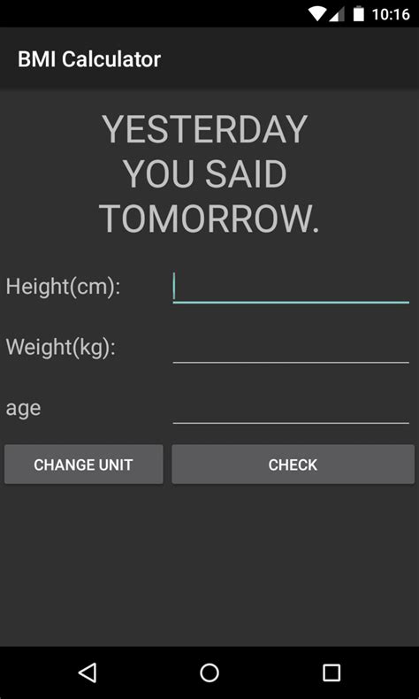 BMI Calculator for Android - Download