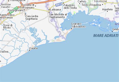 MICHELIN Bibione map - ViaMichelin