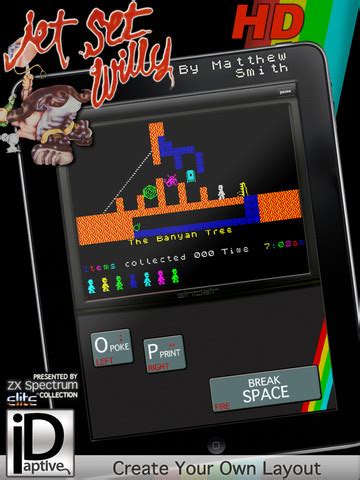 Jet Set Willy: ZX Spectrum HD App for iPad - iPhone - Games