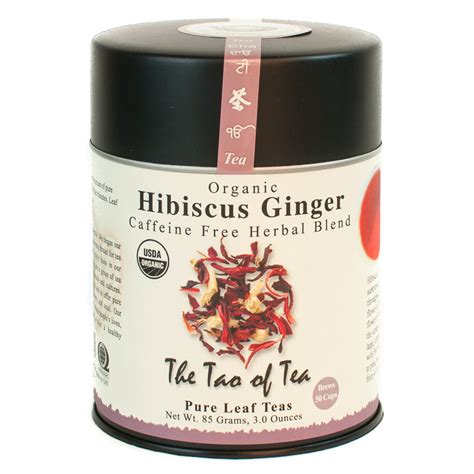 The Tao of Tea, Organic Hibiscus Ginger Herbal Tea, Loose Leaf Tea, 3 ...