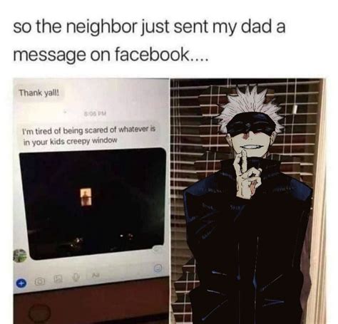 Gojo sensei cardboard at it again : JuJutsuKaisen | Anime memes funny ...