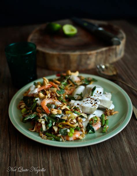 Banana Flower Salad How To Cut Banana Flower @ Not Quite Nigella