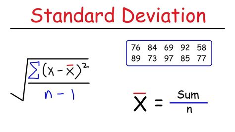 How To Calculate The Standard Deviation | Standard deviation, Standard ...