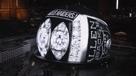 All 57 Super Bowl rings featured on Las Vegas Sphere