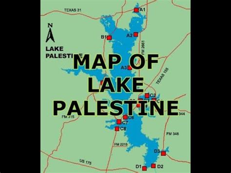 MAP OF LAKE PALESTINE [ TEXAS ] - YouTube