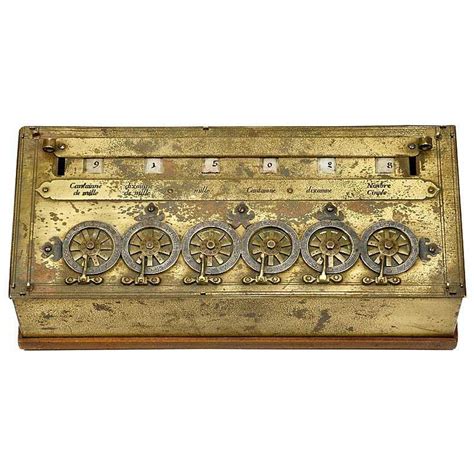 Rare Six-Digit "Pascaline" Calculator by B. Pascal