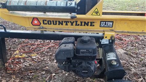 County Line 22 Ton Log Splitter - YouTube