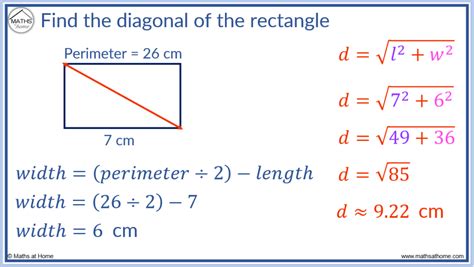 How to Find the Diagonal of a Rectangle – mathsathome.com