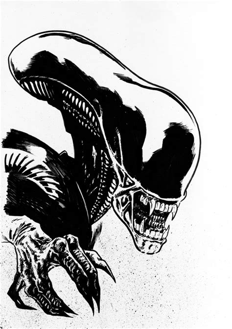 Alien Xenomorph sketch by tomcrielly on DeviantArt