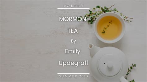 Mormon Tea - Dialogue Journal