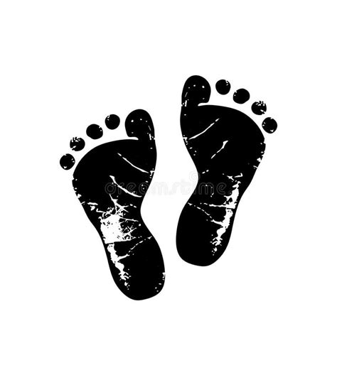 Black Baby Footprint