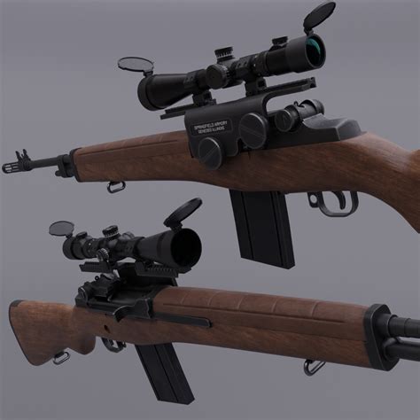 ArtStation - M1A Springfield Sniper Rifle