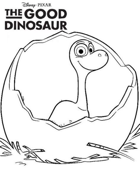 egg arlo the good dinosaur coloring page for kids in 2021 pages disney