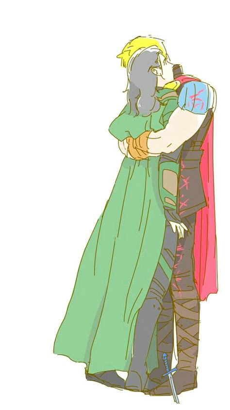 Hug || Thor & Loki || Cr: namimurakika Thor X Loki, Marvel Dc Comics ...