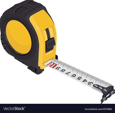 Single tape measure Royalty Free Vector Image - VectorStock