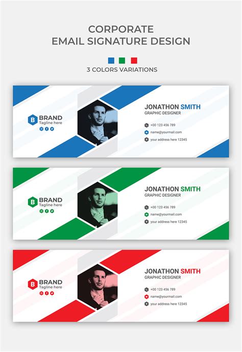 Corporate Business Email Signature Design Template on Behance