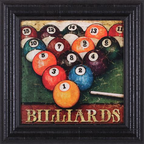 Billiards by Mollie B. Framed Painting Print | Billiards, Billiards ...