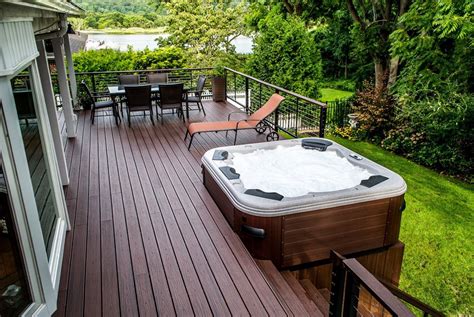 Multi Level Deck Design Ideas | Home Design Ideas | Hot tub backyard ...