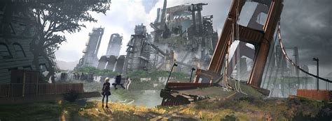 NieR Automata Hack And Slash, Ps4, Nier Automata, Environment Concept ...