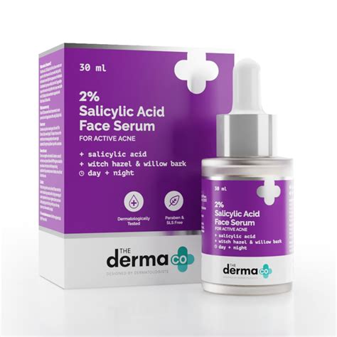 Buy The Derma Co. 2% Salicylic Acid Serum for Face for Active Acne with ...