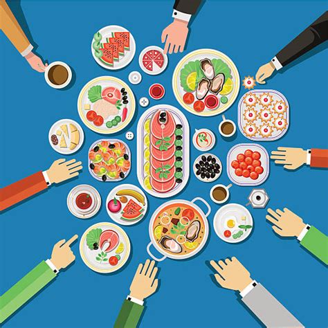 Buffet Illustrations, Royalty-Free Vector Graphics & Clip Art - iStock