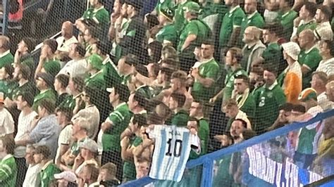 Irish fans mock France with Lionel Messi’s Argentina jersey in Euro ...