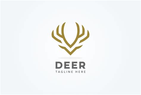 Premium Vector | Deer logo minimalist deer head design logo inspiration ...