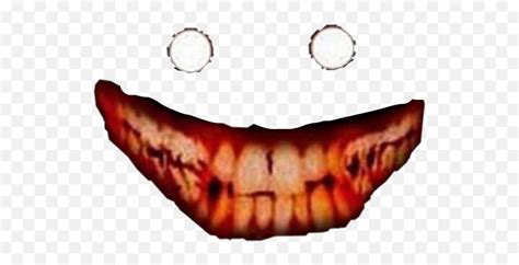 Scary Creepy Smile Sticker - Transparent Creepy Smile Emoji,Scary Smile ...