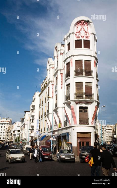 Art Deco building in Casablanca City center Morocco Stock Photo ...