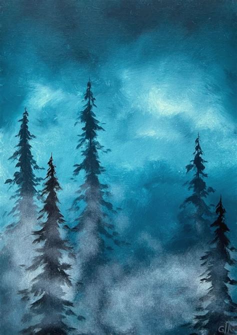 Dark Paintings Of Trees