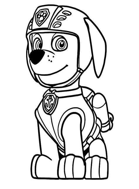 Zuma Paw Patrol Coloring Pages Printable for Free Download