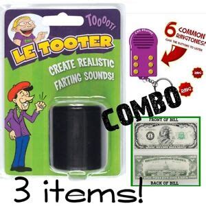 1 LE TOOTER Fart Pooter + 1 Funny Prank Key Chain sound machine + 1 ...