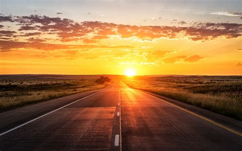 road, Sunset Wallpapers HD / Desktop and Mobile Backgrounds