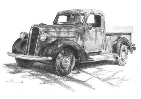 Pencil Drawing Of Chevy Trucks