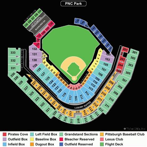 pnc park seating chart