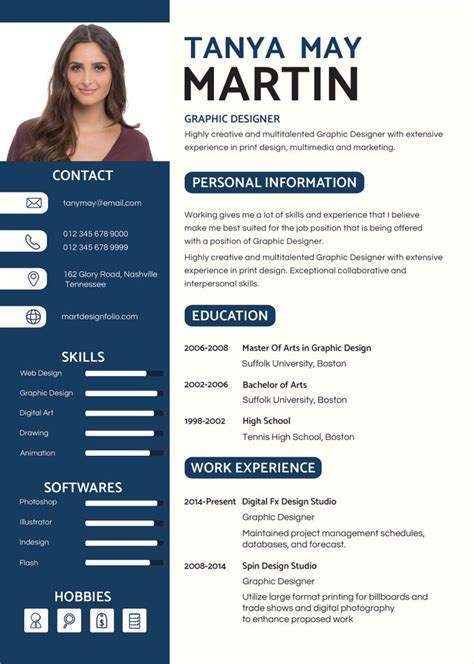 Graphic Designer Resume Template - 21+ Word, PDF Format Download | Free ...