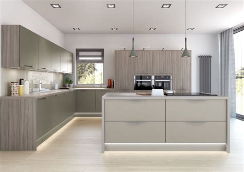 Milan Matt Olive and Dakar with Brompton Driftwood | Kitchen design ...