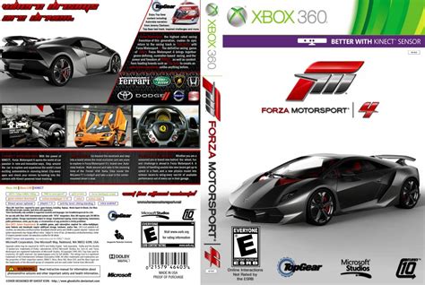 Forza Motorsport 4 - XBOX 360 Game Covers - Forza Motorsport 4 DVD NTSC ...